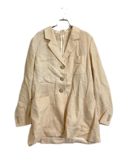 MaxMara（マックスマーラ）MaxMara (マックスマーラ) リネンジャケット ベージュ サイズ:42の古着・服飾アイテム