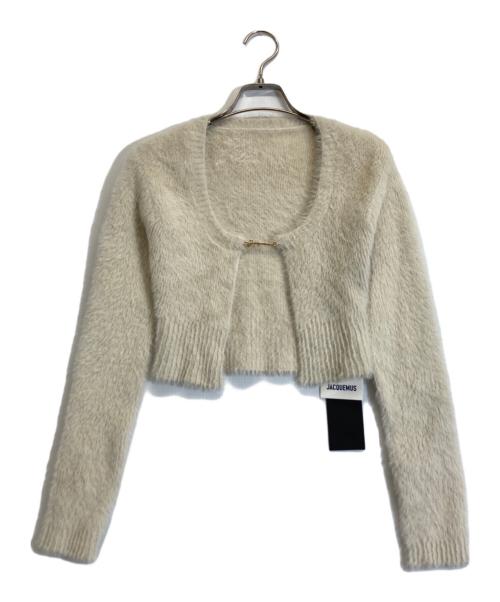 jacquemus（ジャックムス）JACQUEMUS (ジャックムス) シャギーニットカーディガン ホワイト サイズ:UK34の古着・服飾アイテム