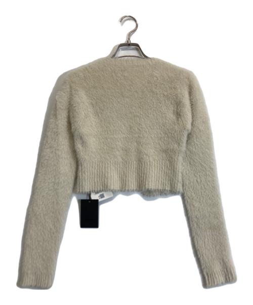 jacquemus（ジャックムス）JACQUEMUS (ジャックムス) シャギーニットカーディガン ホワイト サイズ:UK34の古着・服飾アイテム