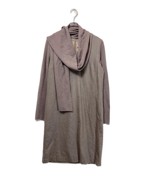 Fabiana Filippi（ファビアナフィリッピ）fabiana filippi (ファビアナフィリッピ) ニット切替ワンピース ベージュ サイズ:42の古着・服飾アイテム