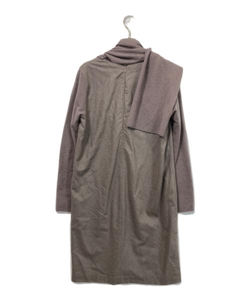 Fabiana Filippi（ファビアナフィリッピ）fabiana filippi (ファビアナフィリッピ) ニット切替ワンピース ベージュ サイズ:42の古着・服飾アイテム