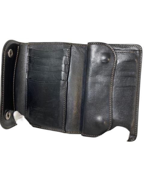 WILDSWANS（ワイルドスワンズ）WILDSWANS (ワイルドスワンズ) 3つ折り財布 ブラックの古着・服飾アイテム