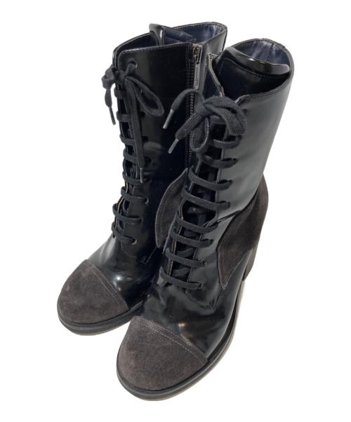 JIL SANDER NAVY（ジルサンダー ネイビー）JIL SANDER NAVY (ジルサンダー ネイビー) ブーツ ブラック サイズ:37の古着・服飾アイテム