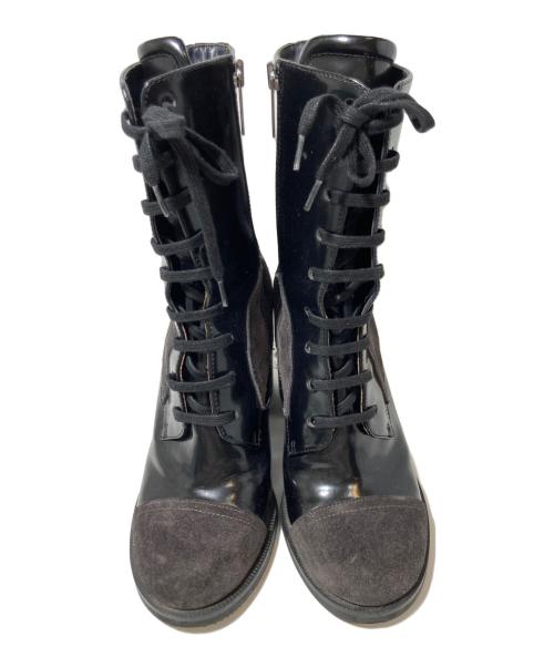 JIL SANDER NAVY（ジルサンダー ネイビー）JIL SANDER NAVY (ジルサンダー ネイビー) ブーツ ブラック サイズ:37の古着・服飾アイテム