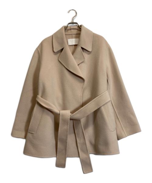 BALLSEY（ボールジィ）BALLSEY (ボールジィ) プレミアムウールリバーベルテッドショートコート ベージュ サイズ:36の古着・服飾アイテム