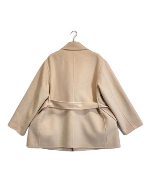 BALLSEY（ボールジィ）BALLSEY (ボールジィ) プレミアムウールリバーベルテッドショートコート ベージュ サイズ:36の古着・服飾アイテム