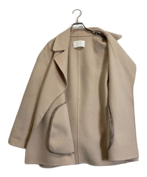 BALLSEY（ボールジィ）BALLSEY (ボールジィ) プレミアムウールリバーベルテッドショートコート ベージュ サイズ:36の古着・服飾アイテム