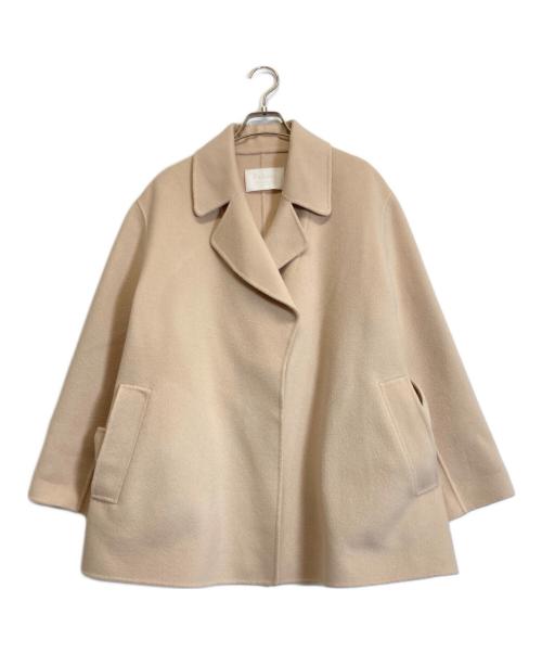 BALLSEY（ボールジィ）BALLSEY (ボールジィ) プレミアムウールリバーベルテッドショートコート ベージュ サイズ:36の古着・服飾アイテム