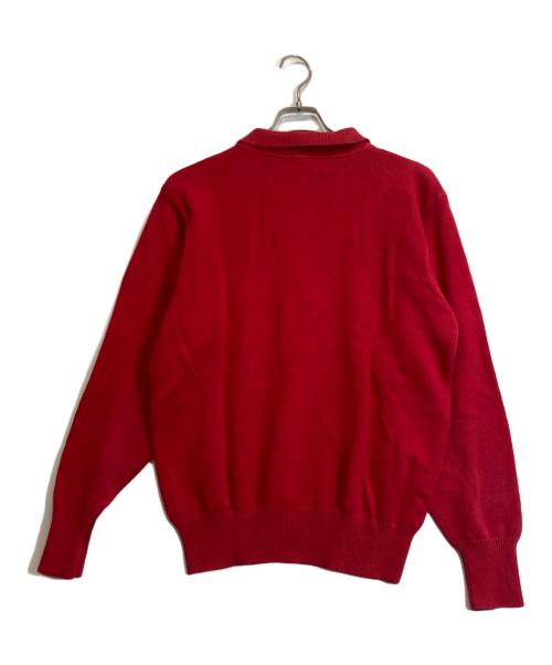 POLO RALPH LAUREN（ポロ・ラルフローレン）POLO RALPH LAUREN (ポロ・ラルフローレン) ニットポロシャツ レッド サイズ:Mの古着・服飾アイテム