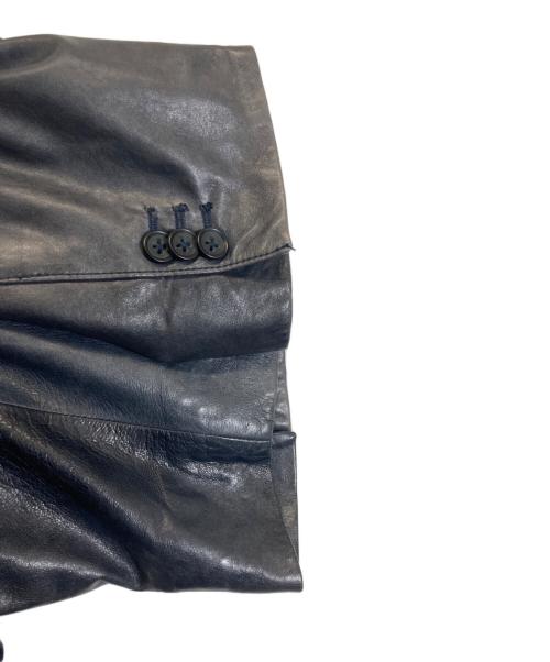 BANANA REPUBLIC（バナナリパブリック）BANANA REPUBLIC (バナナリパブリック) ラムレザーテーラードジャケット ネイビー サイズ:Lの古着・服飾アイテム