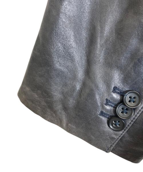 BANANA REPUBLIC（バナナリパブリック）BANANA REPUBLIC (バナナリパブリック) ラムレザーテーラードジャケット ネイビー サイズ:Lの古着・服飾アイテム