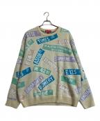 SUPREMEシュプリーム）の古着「Street Sing Sweater」｜ベージュ