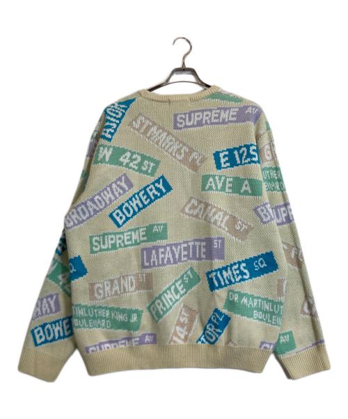 SUPREME（シュプリーム）Supreme (シュプリーム) Street Sing Sweater ベージュ サイズ:XLの古着・服飾アイテム