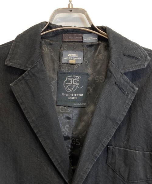 G-STAR RAW（ジースターロゥ）G-STAR RAW (ジースターロゥ) デニムテーラードジャケット ブラック サイズ:Mの古着・服飾アイテム
