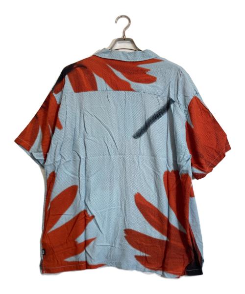 stussy（ステューシー）stussy (ステューシー) Halftone Flower Shirt ブルー サイズ:XLの古着・服飾アイテム