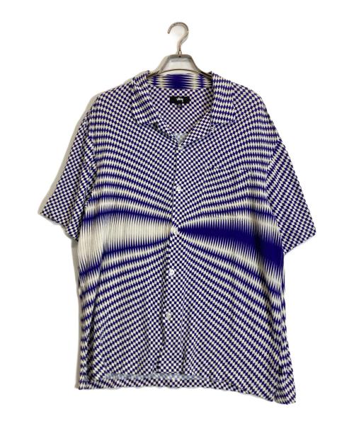 stussy（ステューシー）stussy (ステューシー) Psychedelic Check Shirt ホワイト サイズ:XLの古着・服飾アイテム
