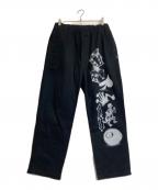 stussyステューシー）の古着「Airbrush Icon Beach Pant」｜ブラック