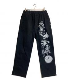 stussy（ステューシー）の古着「Airbrush Icon Beach Pant」｜ブラック