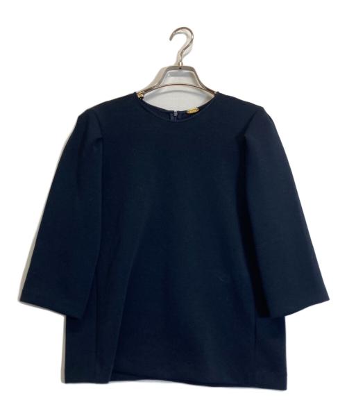 Deuxieme Classe MUSE（ドゥーズィエム クラス）Deuxieme Classe MUSE (ドゥーズィエム クラス) クルーネックブラウス ネイビー サイズ:-の古着・服飾アイテム