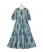 blockprintsブロックプリント）の古着「ワンピース」｜ブルー