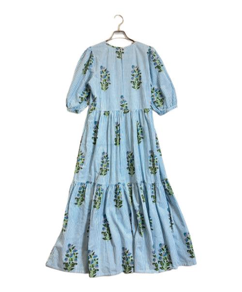 blockprints（ブロックプリント）blockprints (ブロックプリント) ワンピース ブルー サイズ:XSの古着・服飾アイテム