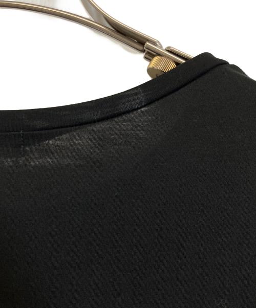 YORI（ヨリ）yori (ヨリ) フレアギャザーカットソー ブラック サイズ:Fの古着・服飾アイテム