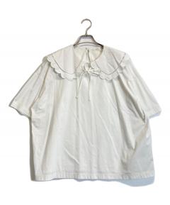 中古・古着通販】yori (ヨリ) スカラップカラーカットソー ホワイト