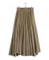 GALERIE VIE（ギャルリーヴィー）の古着「リネンテクスチャープリーツマキシスカート」｜ベージュ