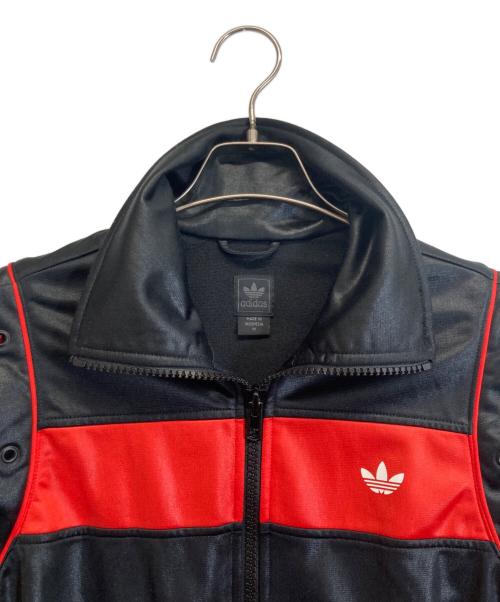 adidas Originals（アディダスオリジナル）adidas originals (アディダスオリジナル) トラックジャケット ブラック×レッド サイズ:Mの古着・服飾アイテム