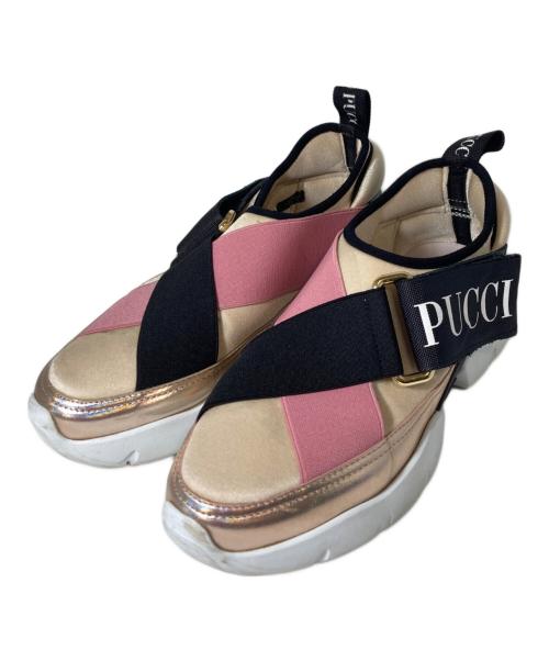 Emilio Pucci（エミリオ プッチ）Emilio Pucci (エミリオ プッチ) スニーカー ベージュ サイズ:23の古着・服飾アイテム