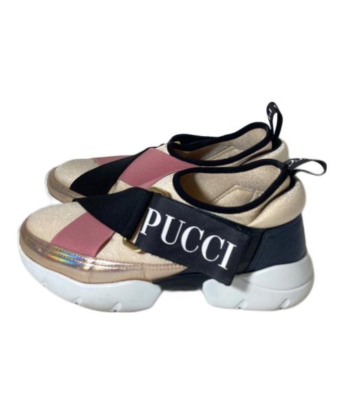 Emilio Pucci（エミリオ プッチ）Emilio Pucci (エミリオ プッチ) スニーカー ベージュ サイズ:23の古着・服飾アイテム