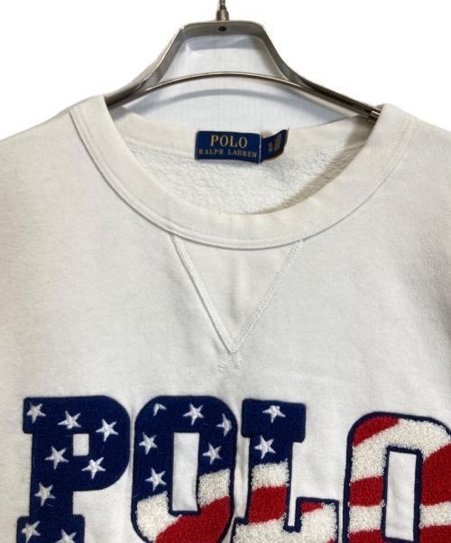 POLO RALPH LAUREN（ポロ・ラルフローレン）POLO RALPH LAUREN (ポロ・ラルフローレン) スウェット ホワイト サイズ:XLの古着・服飾アイテム