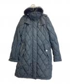 BURBERRY LONDONバーバリーロンドン）の古着「フォックスファー付きキルティングダウンコート」｜ブラック