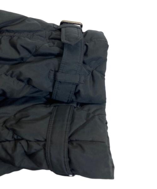 BURBERRY LONDON（バーバリーロンドン）BURBERRY LONDON (バーバリーロンドン) フォックスファー付きキルティングダウンコート ブラック サイズ:40の古着・服飾アイテム