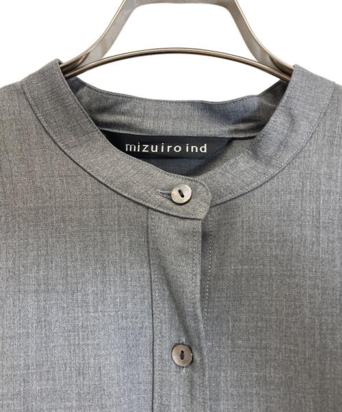 mizuiro-ind（ミズイロインド）mizuiro-ind (ミズイロインド) シャツワンピース グレー サイズ:-の古着・服飾アイテム