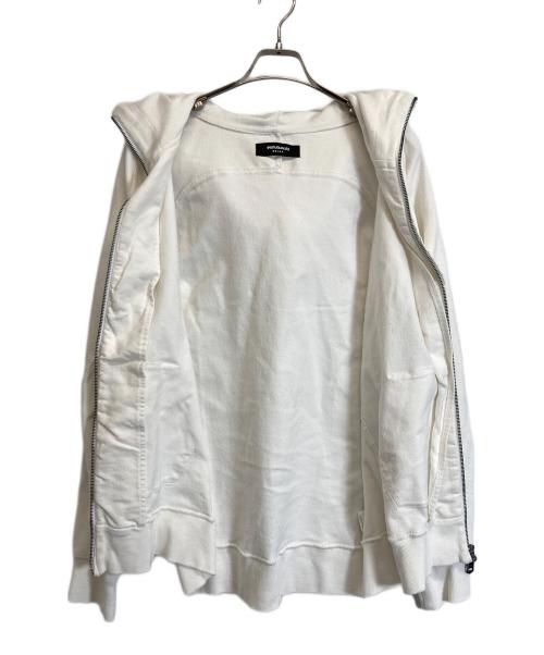 1PIU1UGUALE3 RELAX（ウノピゥウノウグァーレトレ リラックス）1piu1uguale3 relax (ウノピゥウノウグァーレトレ リラックス) ジップパーカー ホワイト サイズ:XXLの古着・服飾アイテム