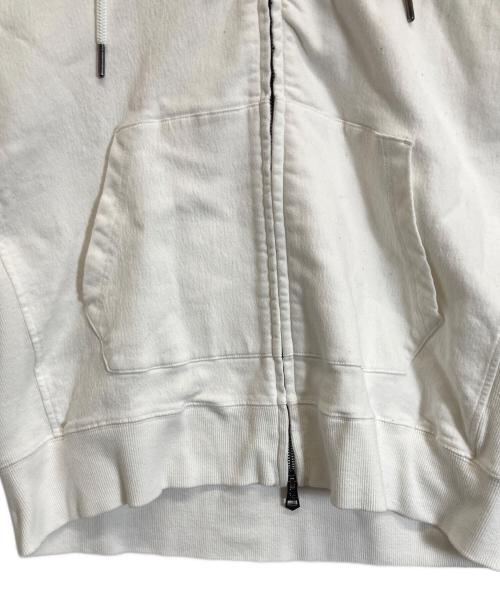 1PIU1UGUALE3 RELAX（ウノピゥウノウグァーレトレ リラックス）1piu1uguale3 relax (ウノピゥウノウグァーレトレ リラックス) ジップパーカー ホワイト サイズ:XXLの古着・服飾アイテム