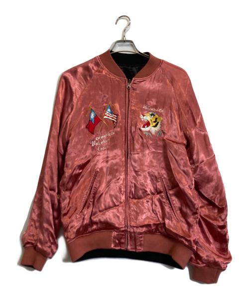 AVIREX（アヴィレックス）AVIREX (アヴィレックス) リバーシブルスカジャン ブラック×ピンク サイズ:Lの古着・服飾アイテム