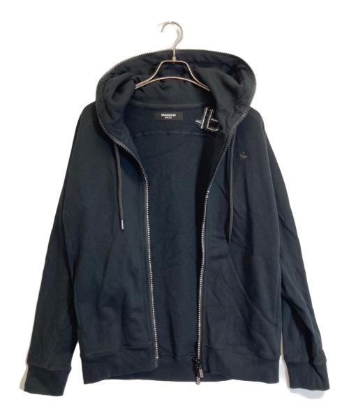 1piu1uguale3（ウノピュウノウグァーレトレ）1piu1uguale3 (ウノピュウノウグァーレトレ) パーカー ブラック サイズ:XXLの古着・服飾アイテム