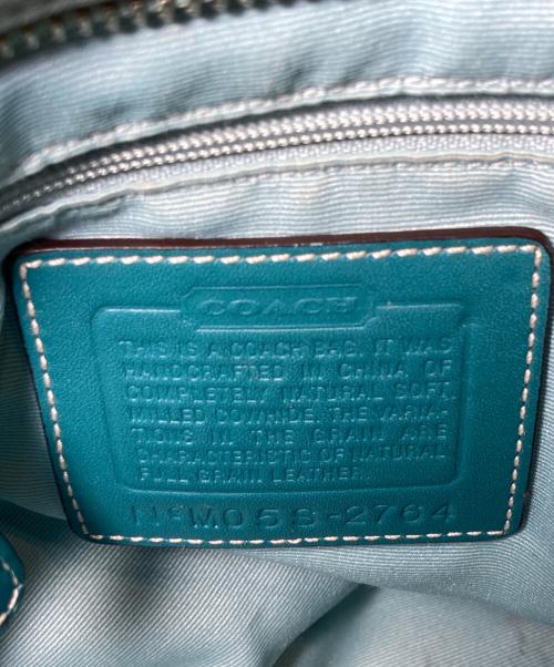 COACH（コーチ）COACH (コーチ) ハンプトンズ ハンドバッグ ブルーの古着・服飾アイテム