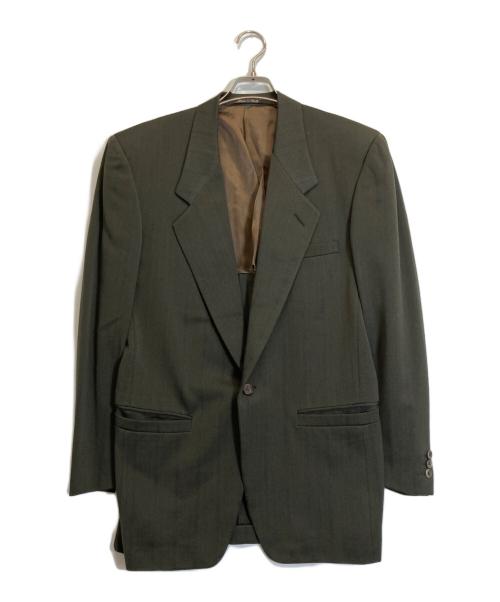 GIANNI VERSACE（ジャンニ・ヴェルサーチ）GIANNI VERSACE (ジャンニ・ヴェルサーチ) 1Bテーラードジャケット グリーン サイズ:44の古着・服飾アイテム