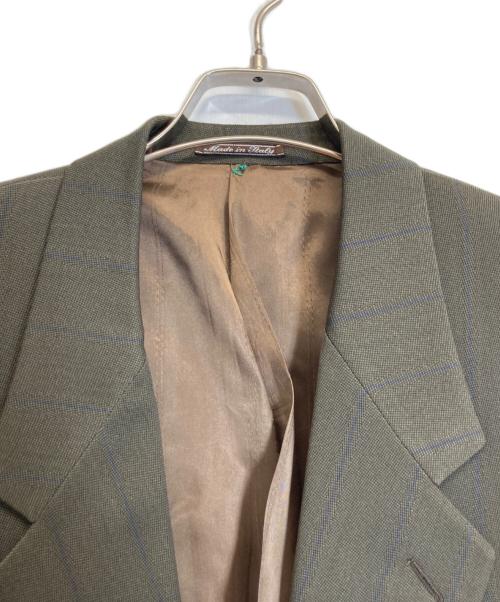 GIANNI VERSACE（ジャンニ・ヴェルサーチ）GIANNI VERSACE (ジャンニ・ヴェルサーチ) 1Bテーラードジャケット グリーン サイズ:44の古着・服飾アイテム