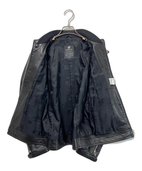 LOVELESS（ラブレス）LOVELESS (ラブレス) シングルライダースジャケット ブラック サイズ:Mの古着・服飾アイテム