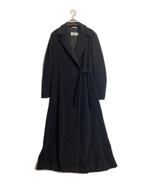MaxMara（マックスマーラ）MaxMara (マックスマーラ) ウールカシミヤ混コート ブラック サイズ:40の古着・服飾アイテム
