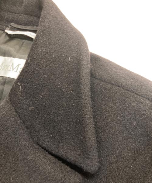 MaxMara（マックスマーラ）MaxMara (マックスマーラ) ウールカシミヤ混コート ブラック サイズ:40の古着・服飾アイテム