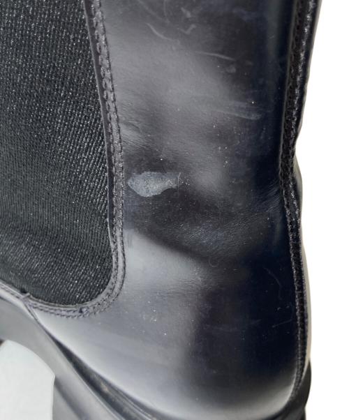PRADA（プラダ）PRADA (プラダ) モノリスチェルシーブーツ ブラック サイズ:24.5の古着・服飾アイテム