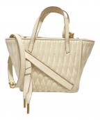 BALLYバリー）の古着「キルティングハンドバッグ」｜アイボリー