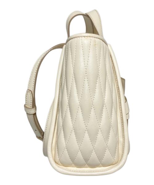 BALLY（バリー）BALLY (バリー) キルティングハンドバッグ アイボリーの古着・服飾アイテム