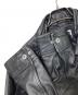中古・古着 G-STAR RAW (ジースターロゥ) カウレザージャケット ブラック サイズ:M：17000円