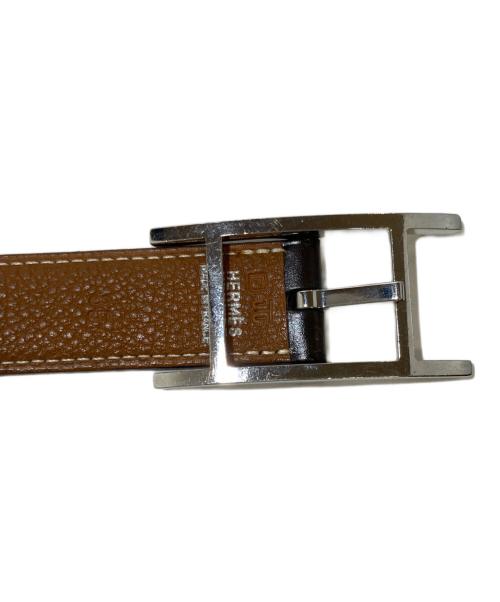 HERMES（エルメス）HERMES (エルメス) リバーシブルベルト ブラウンの古着・服飾アイテム
